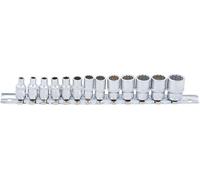 BGS technic Jeu de douilles douze pans 6,3 mm (1/4") 4-14 mm 13 pièces