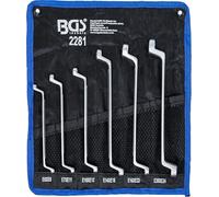 BGS 2281 | Jeu de clés à œil doubles profil E | coudées | E6 - E24 | 6 pièces