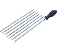 BGS technic – Jeu de 8 tournevis à lames échangeables BGS 2325, profils T/TS (Torx/Torx Plus)