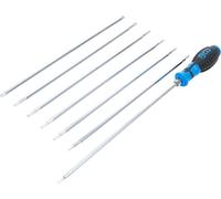BGS 2326 | Jeu de tournevis avec lames échangeables | Profil T (pour Torx) / profil T (pour Torx) avec perçage | 8 pièces