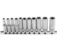 BGS 2429 | Jeu de douilles, six pans, longues | 6,3 mm (1/4") | 11 pièces