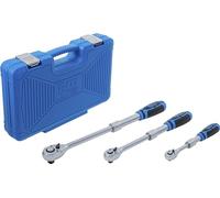 BGS technic Jeu de cliquets extensible BGS, 6,3 mm (1/4") - 10 mm (3/8") - 12,5 mm (1/2"), 3 pièces Quantité:1