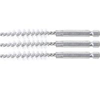 BGS 3078-10-N - Brosse plate Nylon - 10 mm - 6,3 mm (1/4") - 3 pièces