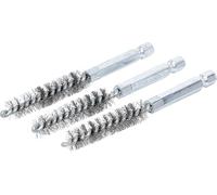 BGS 3078-10-S - Brosse en acier - 10 mm - 6,3 mm (1/4") - 3 pièces