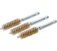 BGS technic Brosse en laiton 3078-12-M 12 mm / 6,3 mm (1/4") 3 pièces