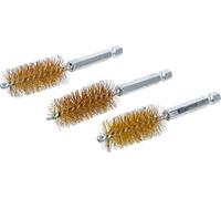 BGS 3078-19-M | Brosse en laiton | 19 mm | 6,3 mm (1/4") | 3 pièces
