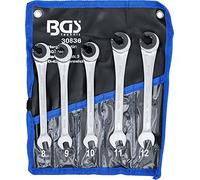 BGS technic Jeu de clés mixtes à cliquet ouvertes 5 pièces Kraftmann Quantité:1