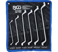BGS technic KG Jeu de clés à œil doubles contre-coudées 1/4"–3/4" 6 pièces