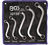 BGS 32150 Jeu de clés mixtes en S, en pouces, 3/8" - 3/4", 5 pcs.