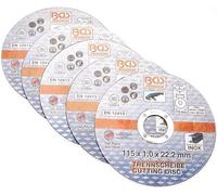 BGS 3935 - Disque à couper pour acier inoxydable - Ø 115 x 1,0 x 22,2 mm -5 pièces