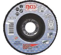 BGS 3974 Disque abrasif en éventail | Ø 125 mm | K 40
