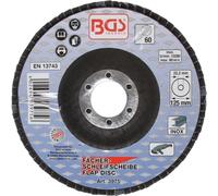 BGS 3975 Disque abrasif en éventail, Ø 125 mm, grain 60