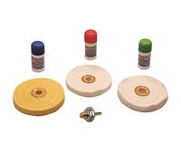 BGS 3990 - Kit de polissage pour métal doux - 7 pièces