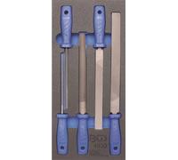 BGS 4030 1/3 Garniture pour servante d'atelier : jeu de limes, 5 pcs.