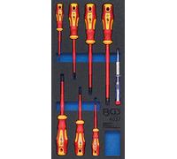 BGS technic Insert de servante d'atelier 1/3 : Jeu de tournevis VDE 8 pièces BGS Quantité:1