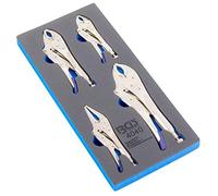 BGS 4040 - Insert de servante d'atelier 1/3 : Pinces-étaux - 4 pièces