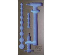 BGS 4041-1 1/3 Insert pour servante d'atelier, vide pour : Jeu de fers à poinçonner et marteau, 15 pcs.