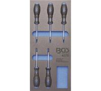 BGS 4076 - Insert de servante d'atelier 1/3 : Tournevis profil T (pour Torx) - 5 pièces