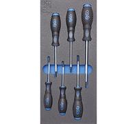 BGS 4078 - Insert de servante d'atelier 1/3 : Tournevis profil T (pour Torx) - 6 pièces