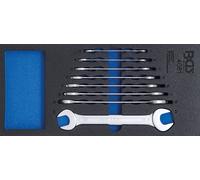 BGS 4081 1/3 Garniture pour servante d'atelier : Jeu de clés à fourche double, 6-22 mm, 8 pcs.