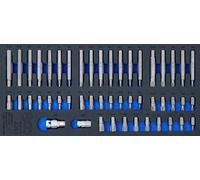 BGS 4093 1/3 Insertion pour servante d'atelier : Jeu d'embouts combinés, 49 pcs.