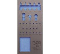 BGS 4097-1 Garniture pour servante d'atelier 1/3, vide pour : Assortiment d'embouts et de douilles à embout, 27 pcs.