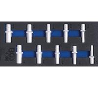 BGS 4098 1/3 Garniture pour servante d'atelier : douilles 12,5 (1/2), profondes en POUCE, 10 pcs.