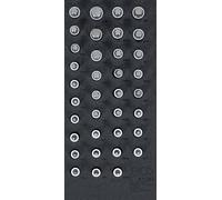 BGS 4120 Insert de servante d’atelier 1/3: Jeu de douilles à embouts carré femelle 12,5 mm (1/2") hexagone femelle, profil T (pour Torx) polygone femelle (pour XZN)profil cannelé (pour RIBE) 36 pièces