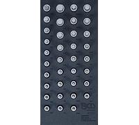 BGS 4120 | Insert de servante d’atelier 1/3: Jeu de douilles à embouts | carré femelle 12,5 mm (1/2") | hexagone femelle, profil T, polygone femelle (pour XZN), profil cannelé (pour RIBE) | 36 pièces