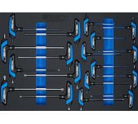 BGS 4148 | Insert de servante d’atelier 3/3 : Jeu de tournevis avec poignée en T | six pans femelle profil T (pour Torx) | 18 pcs.