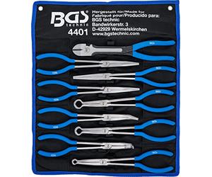 BGS 4401 | Jeu de pinces à long bec, plates et de capuchon de bougie d’ignition | extra long | 9 pièces