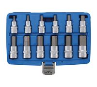 BGS 5052 | Jeu de douilles à embouts | 12,5 mm (1/2") | six pans intérieurs 5 - 22 mm | 12 pièces