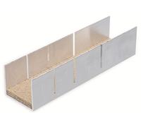 BGS 50860 Tiroir à onglets en aluminium, 245x65x55 mm