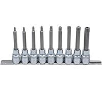 BGS 5178 | Jeu de douilles à embouts | 12,5 mm (1/2") | Profil T (pour Torx) avec perçage | 9 pièces