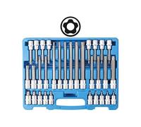 BGS technic Jeu de douilles à embouts 12,5 mm (1/2") Profil TPS (pour Torx Plus) avec perçage TPS20 - TPS70 32 pièces BGS Quantité:1