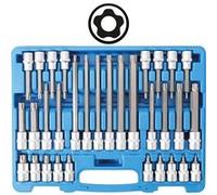 BGS technic Jeu de douilles à embouts 12,5 mm (1/2") Profil TPS (pour Torx Plus) avec perçage TPS20 - TPS70 32 pièces BGS Quantité:1