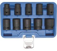 BGS 5205 | Jeu de douilles à choc, six pans | 12,5 mm (1/2") | 10-24 mm | 10 pièces