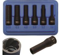 BGS 5290 Jeu de douilles à torsion pour électrode de bougie de préchauffage, 6,3 (1/4), 6 pcs.