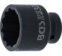 BGS 5312 | Douille à choc, douze pans | 12,5 mm (1/2") | 32 mm