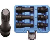 BGS technic Jeu de douilles à embouts à choc 12,5 mm (1/2") Denture multiple intérieure (pour XZN) M14 - M18 6 pièces BGS Quantité:1