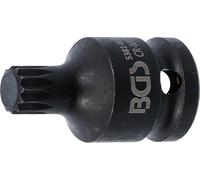 BGS technic Douille à embouts à choc 5381-M12 12,5 mm (1/2") 43 mm denture XZN M12