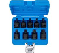 BGS 5486 | Douille à embouts à choc | 12,5 mm (1/2") | profil T (pour Torx) T20 - T70 | 9 pièces