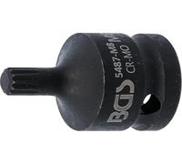 BGS technic BGS Douille à embouts à choc 12,5 mm (1/2") denture multiple intérieure (pour XZN) M8 Quantité:1