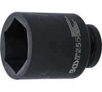 BGS technic BGS Douille à choc, six pans, longue 25 mm (1") 55 mm Quantité:1