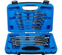 BGS 6180 | Jeu de clés mixtes à cliquet à double articulation | pliable | 8-19 mm | 12 pièces