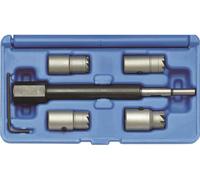 BGS 62605 Jeu de fraises pour siège d'étanchéité d'injecteur pour moteurs CDI, 5 pcs.