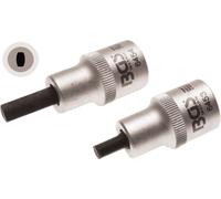 BGS 6455 Jeu d'inserts à expansion pour blocage de jambe de force à ressort, 5 x 7 mm & 5,5 x 8,2 mm