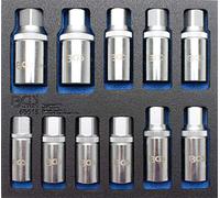 BGS technic Insert de servante d'atelier 1/6 : Jeu d’extracteurs de goujon 5 - 16 mm 11 pièces BGS Quantité:1