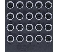 BGS technic KG - Insert de servante d'atelier 1/6, Jeu d'outils réglage écrous jantes VAG, 20 pièces