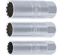 BGS 6858 | Jeu de douilles pour bougies d’ignition, douze pans | transmission par carré femelle 10 mm (3/8") | 14-16 - 18 mm | 3 pièces